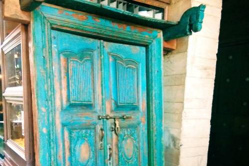 Blue Antique Door  Price includes insurance and the shipment . product image